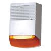 Sirena autoalimentata INIM BVSIR100 piezoelettrica per esterno in contenitore di acciao inossidabile. 110dB(A)@3m. Ingresso ausiliario di attivazione. Programmazione parametri. Segnalatore luminoso stroboscopico